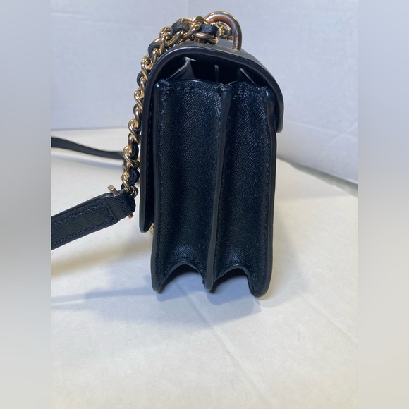 Tory Burch Robinson Mini Saffiano Leather Shoulder Bag in Black - Picture 5 of 15